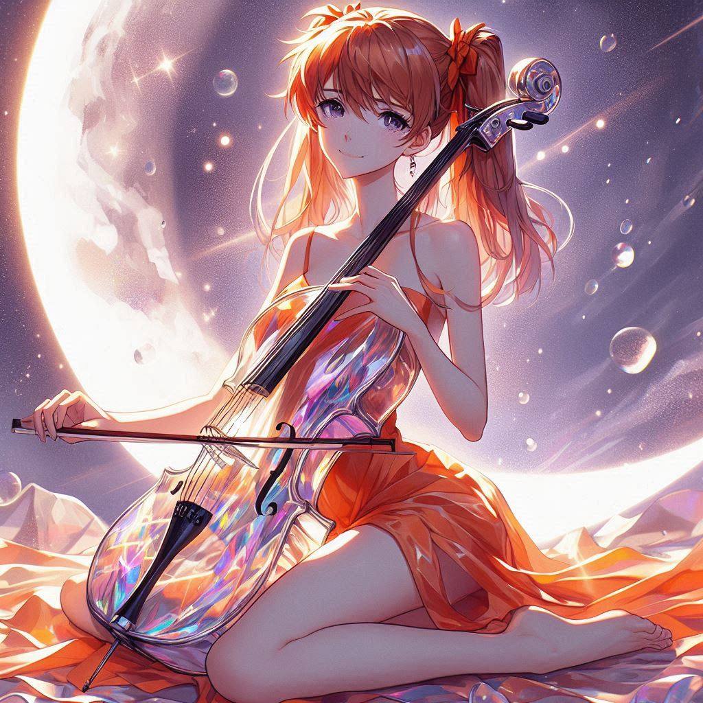 Sister playing the cello