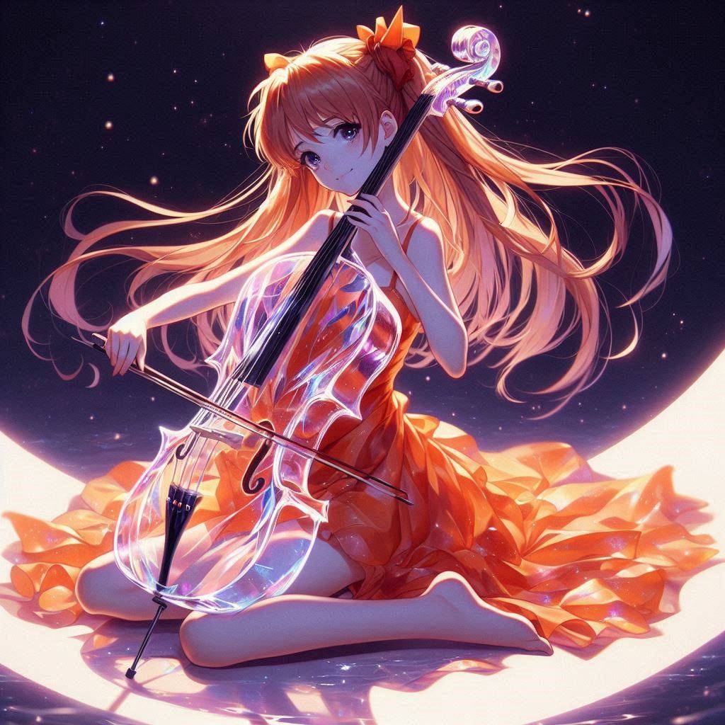 Sister playing the cello
