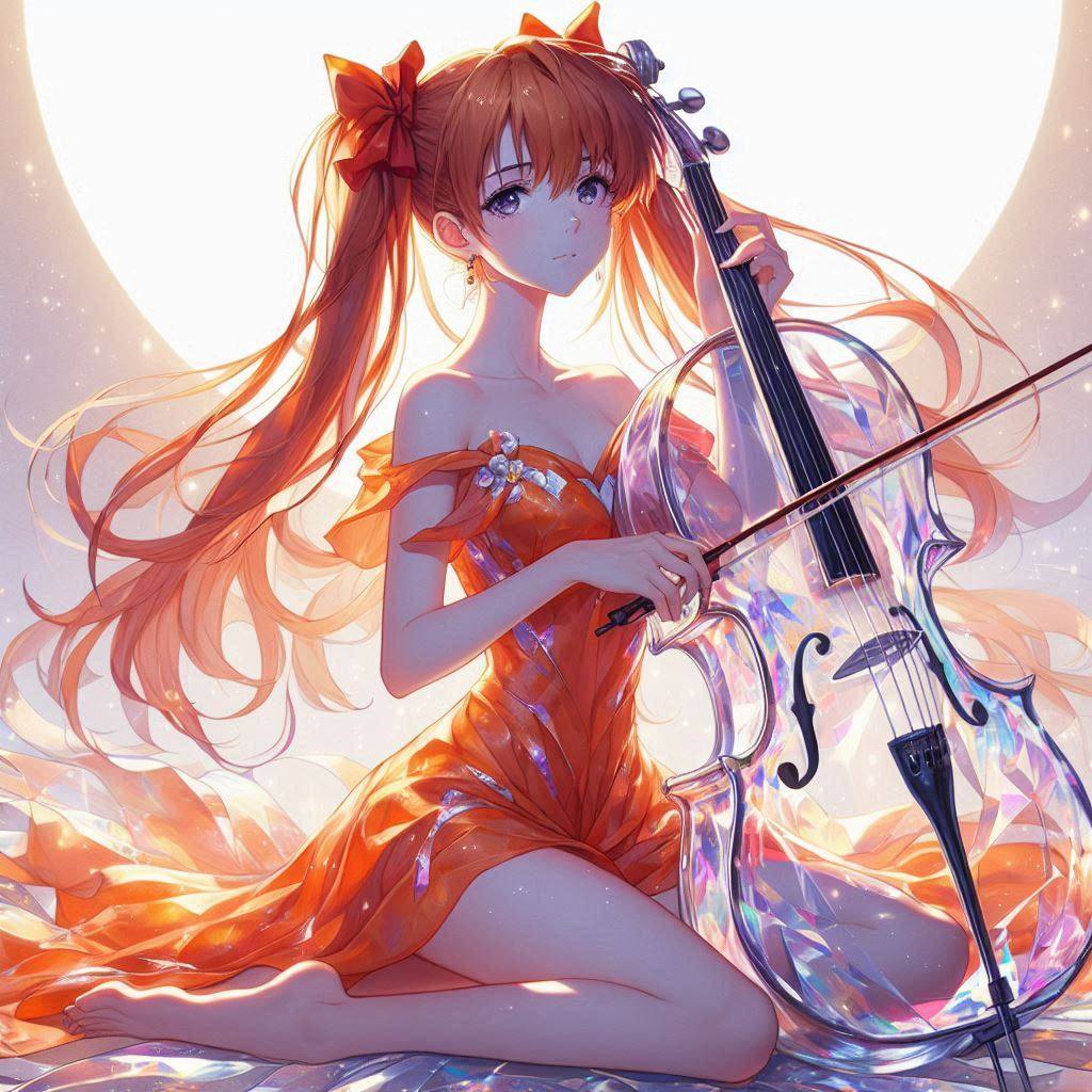 Sister playing the cello