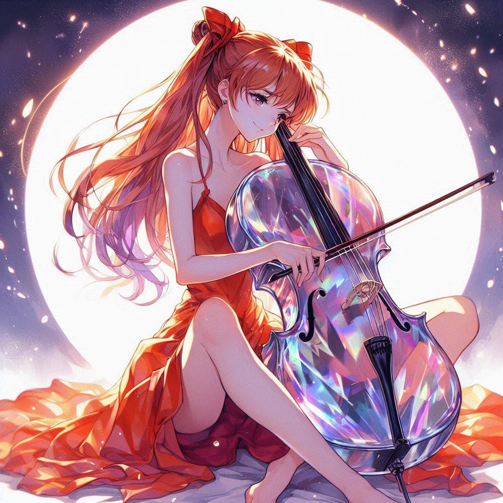 Sister playing the cello