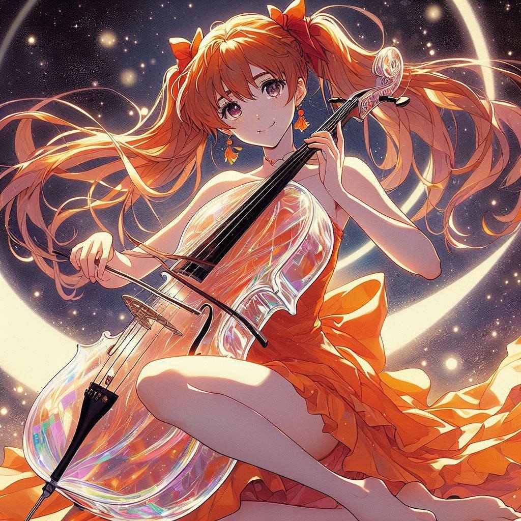 Sister playing the cello