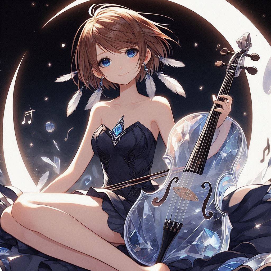 Sister playing the cello