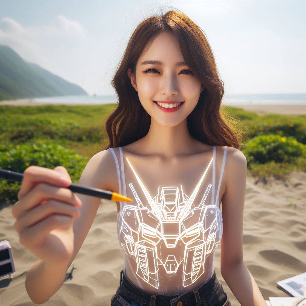 No Cloak Transparent Bodysuit Gundam Avatar