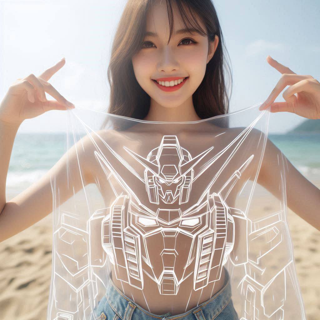 No Cloak Transparent Bodysuit Gundam Avatar