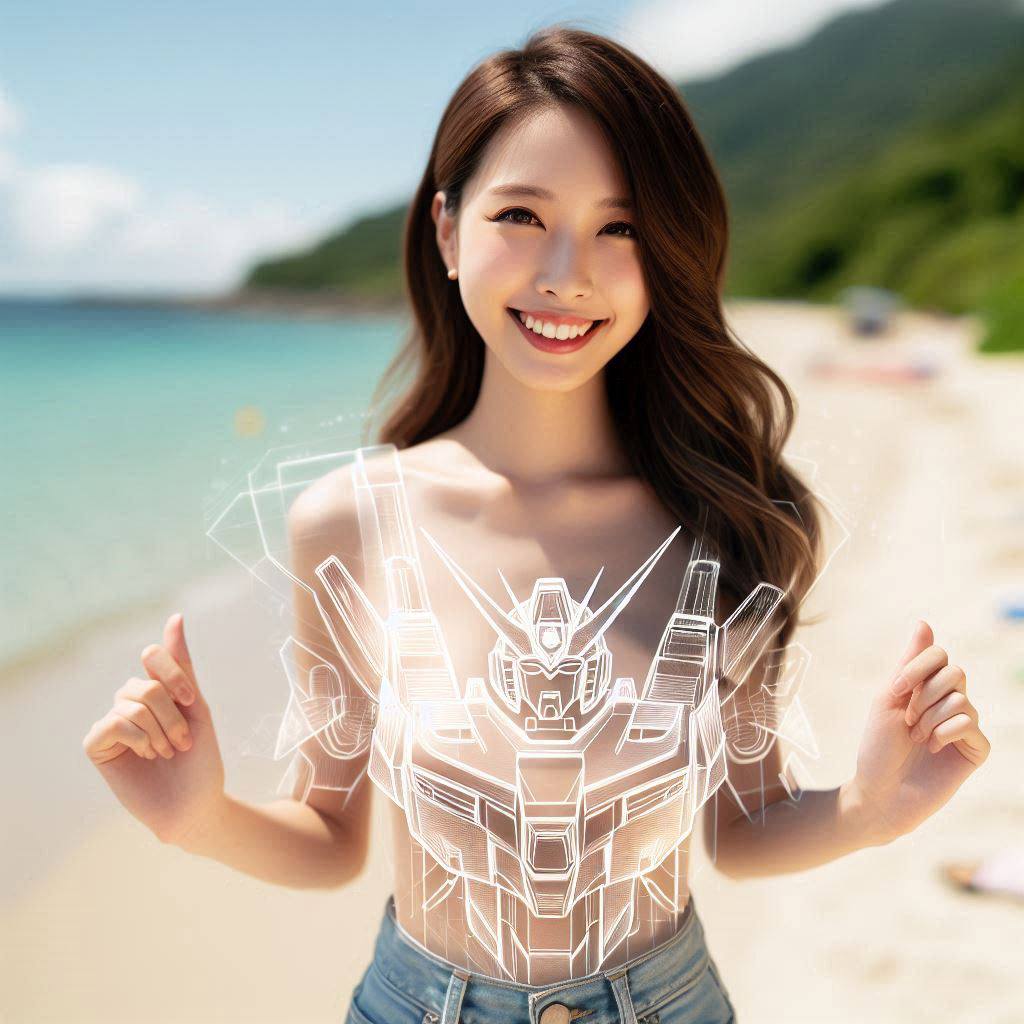 No Cloak Transparent Bodysuit Gundam Avatar