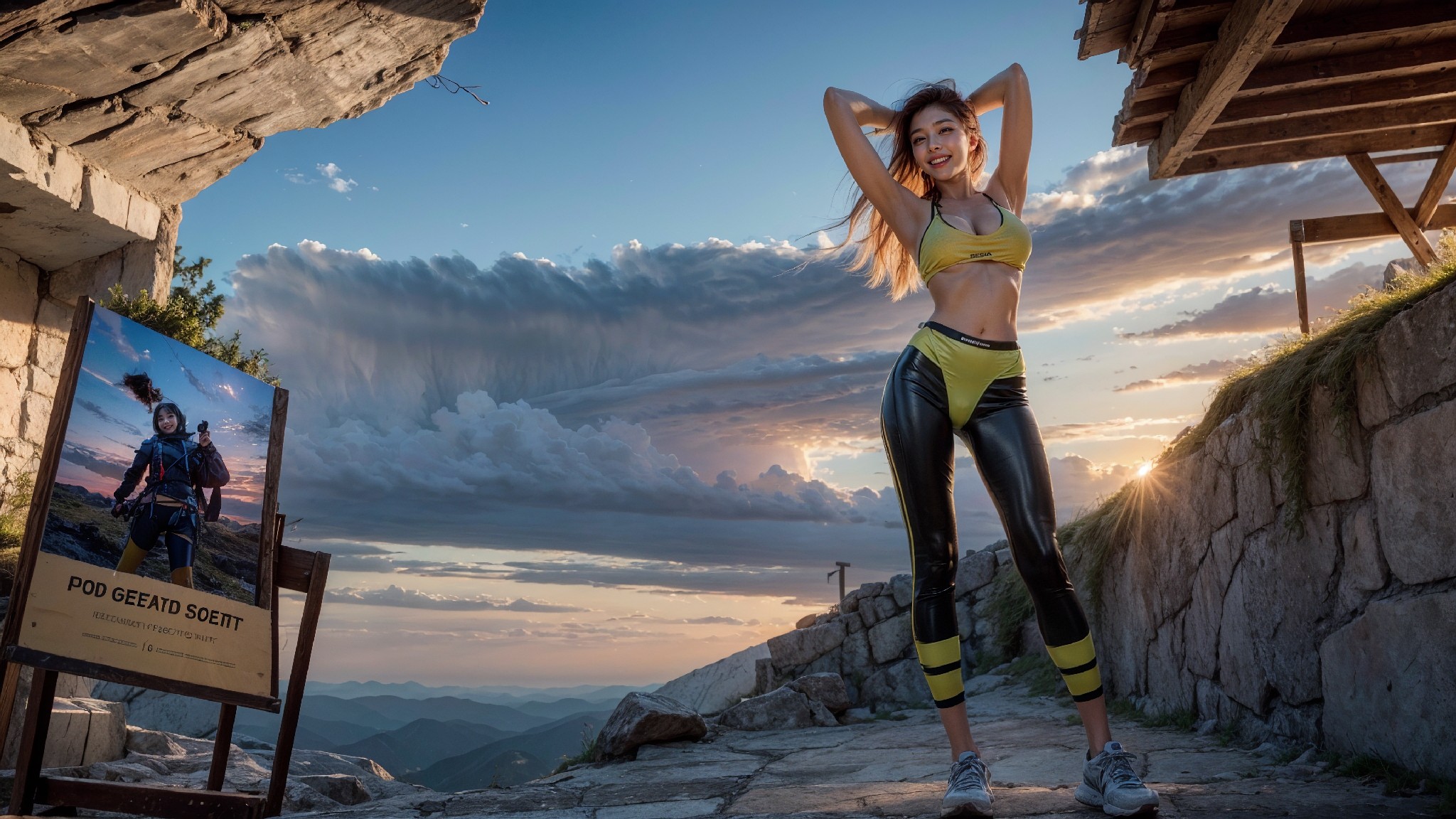 Hiking in leggings1