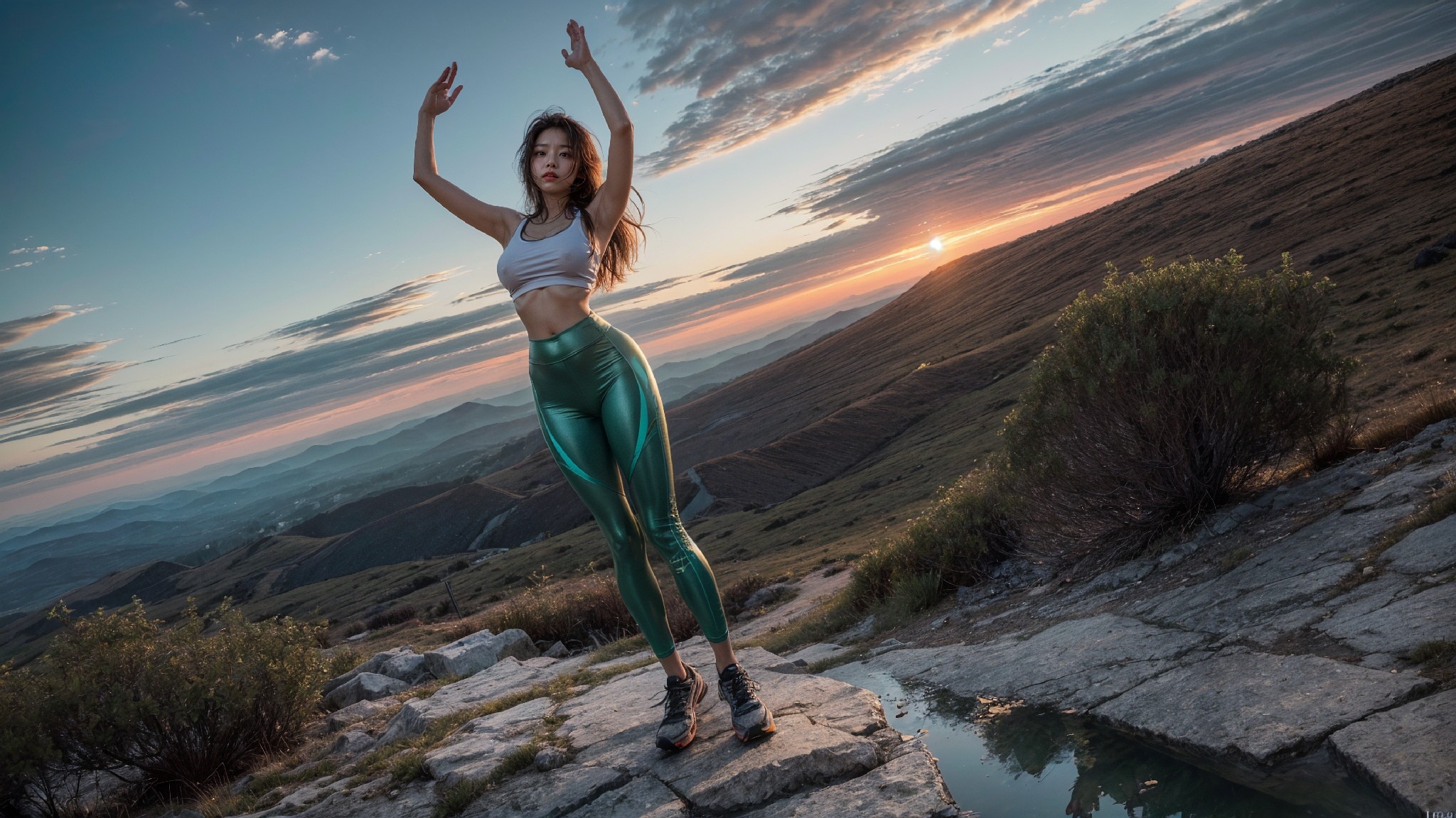 Hiking in leggings1