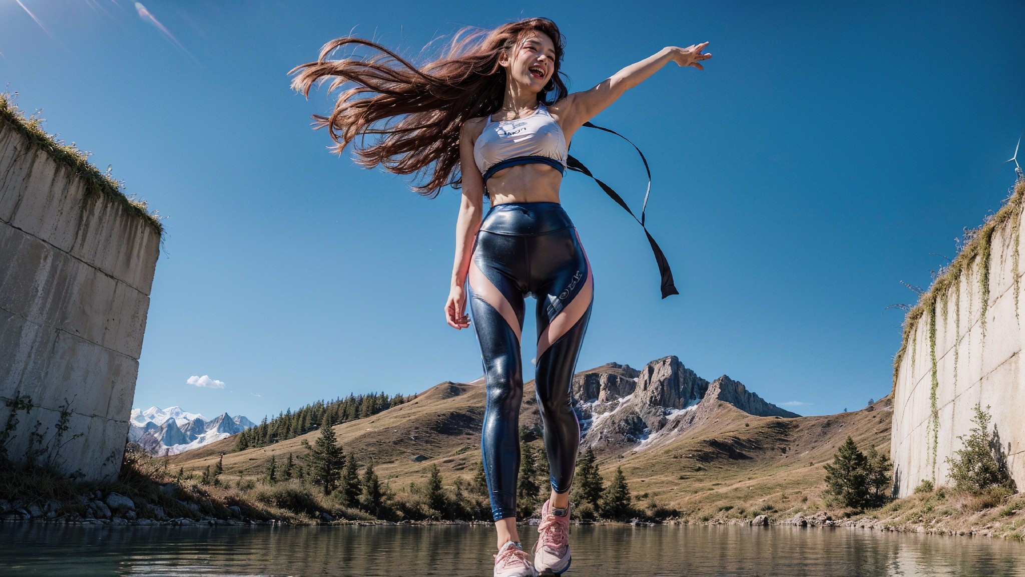 Hiking in leggings1