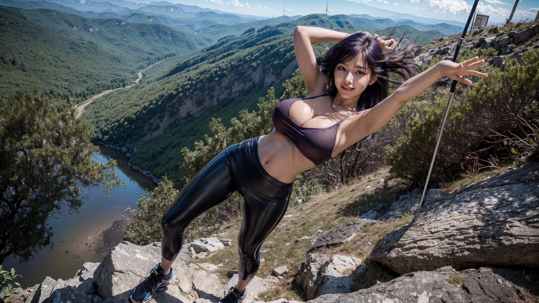 Hiking in leggings1