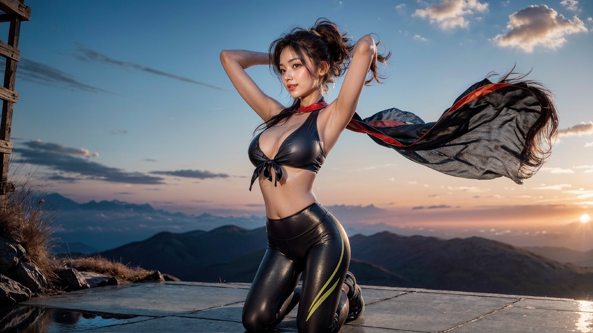 Hiking in leggings1