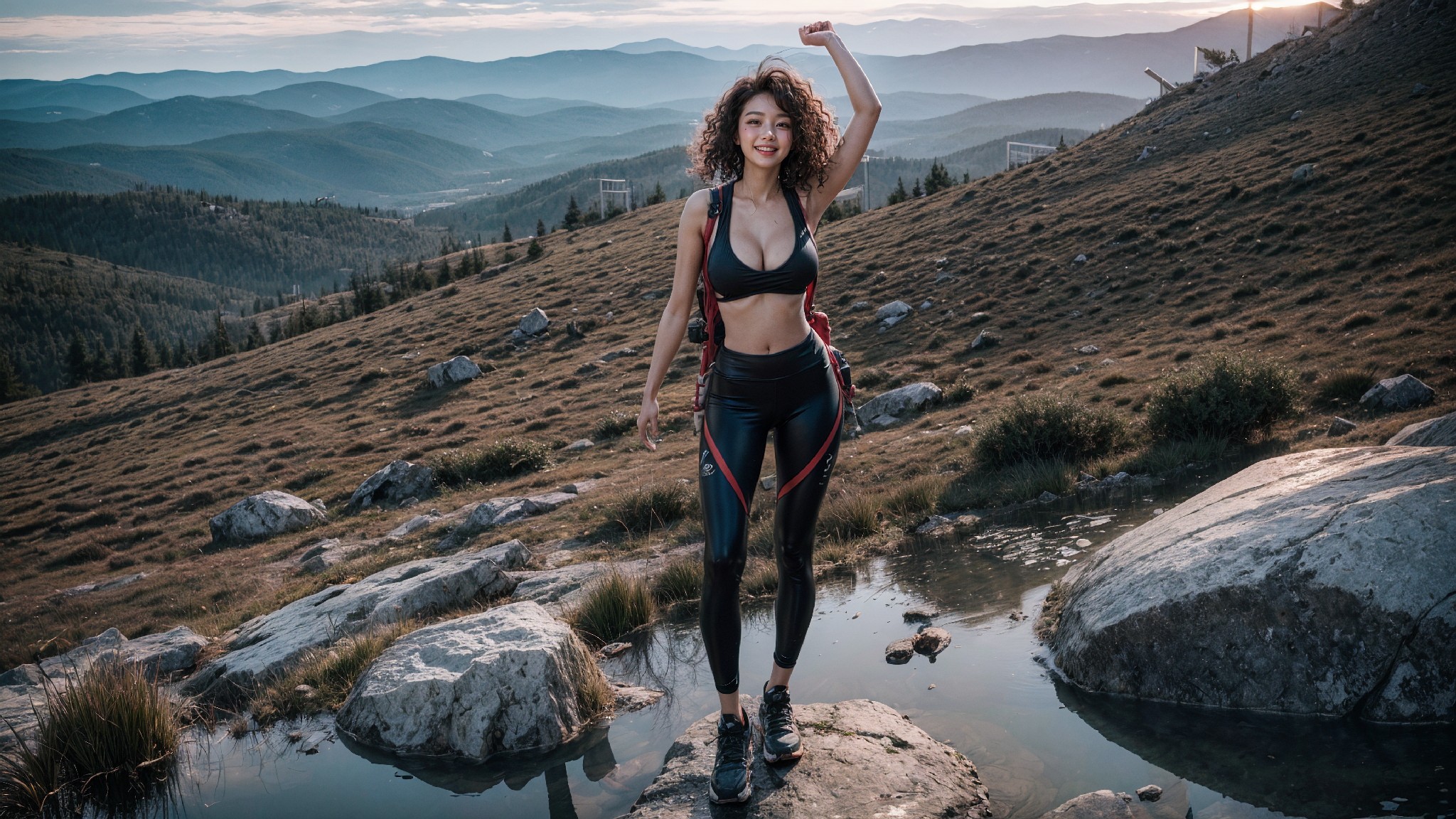 Hiking in leggings1