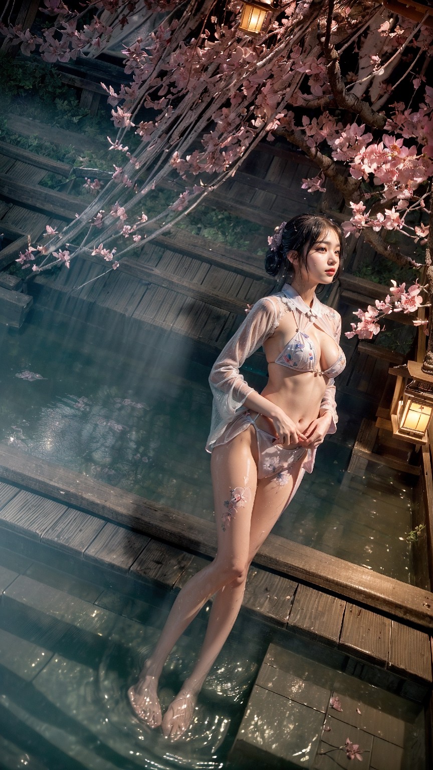 Japanese hot spring lingerie woman1