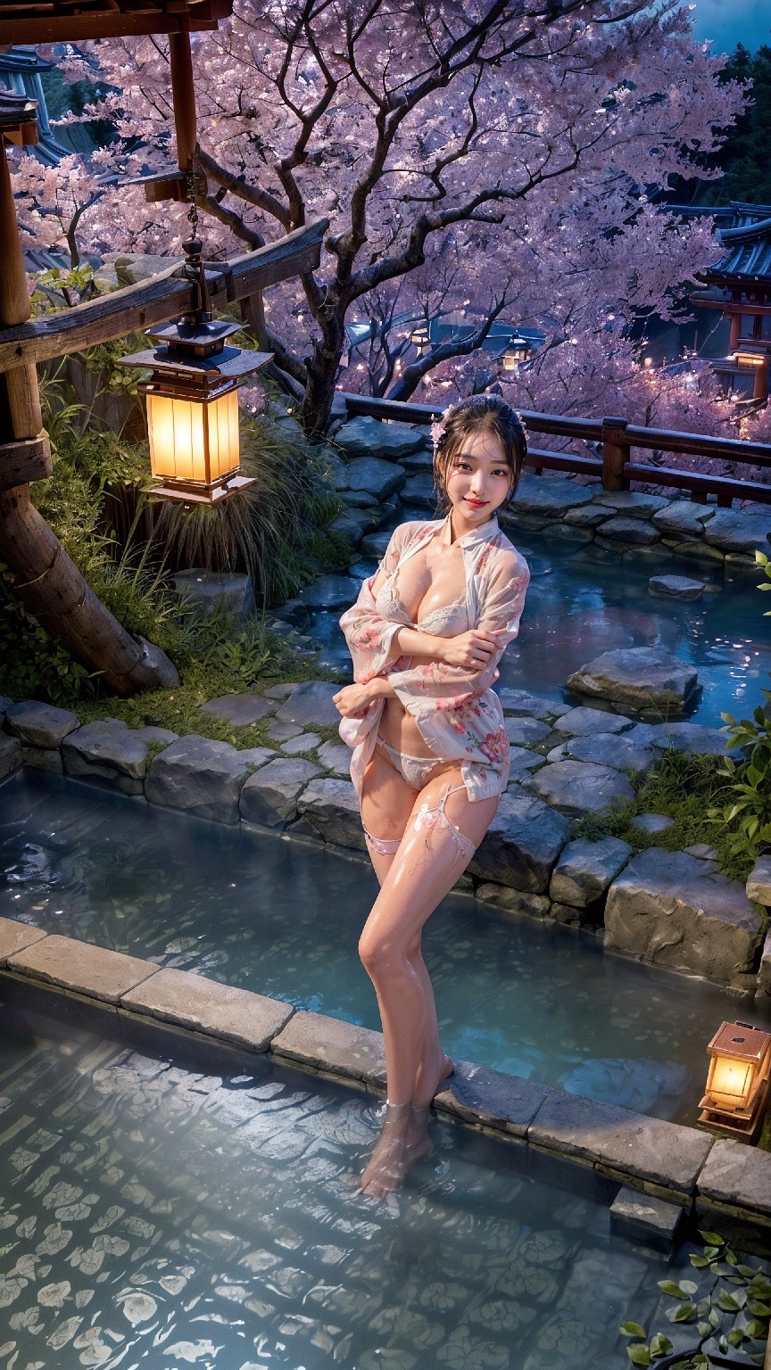 Japanese hot spring lingerie woman1