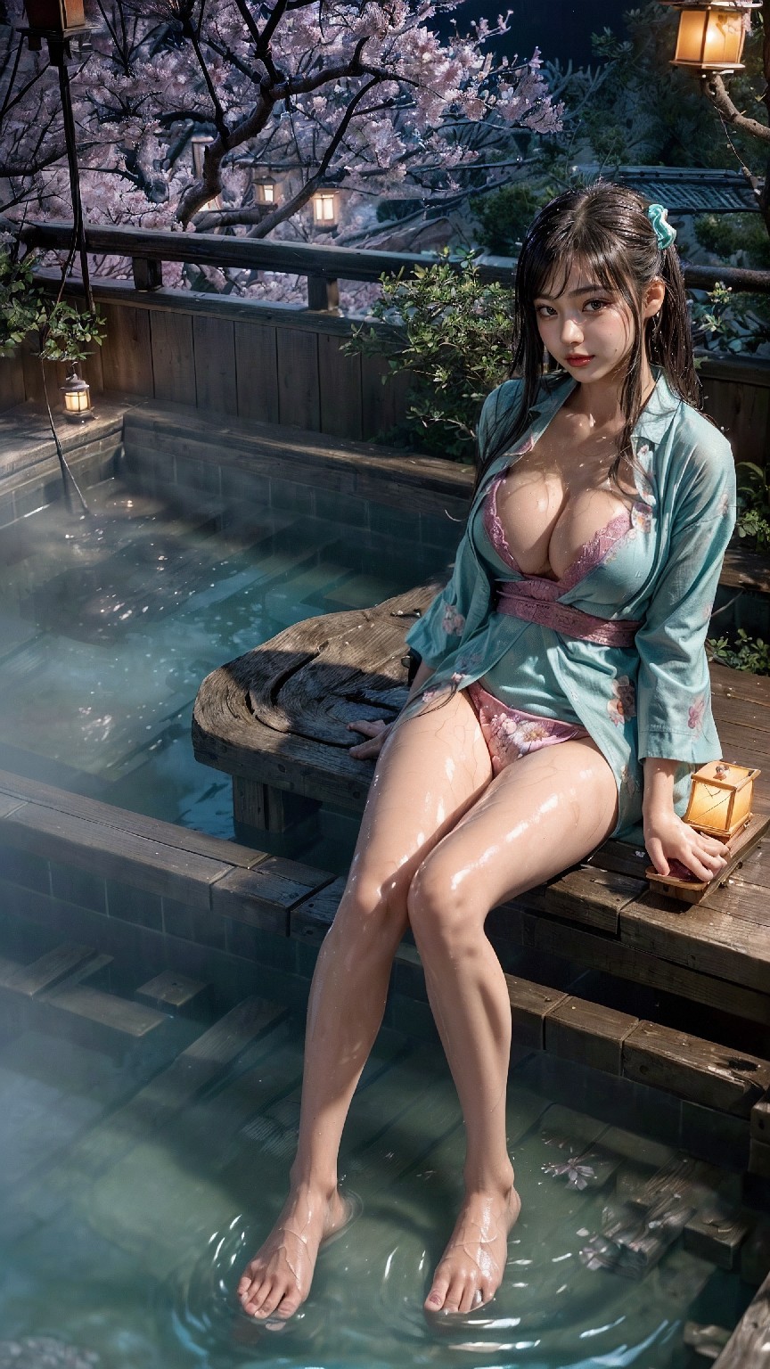 Japanese hot spring lingerie woman1