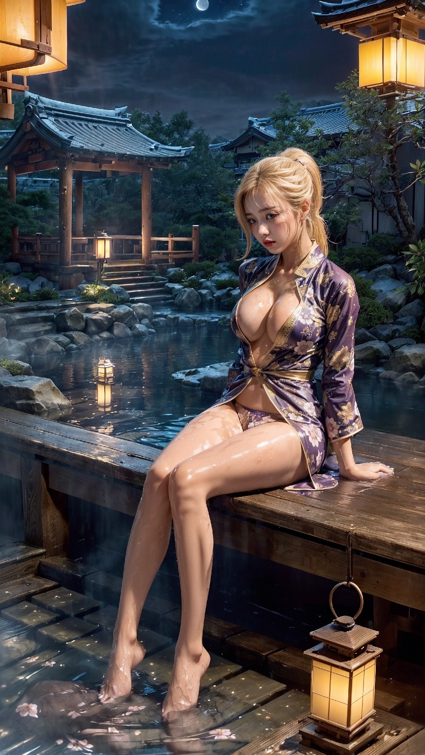 Japanese hot spring lingerie woman1