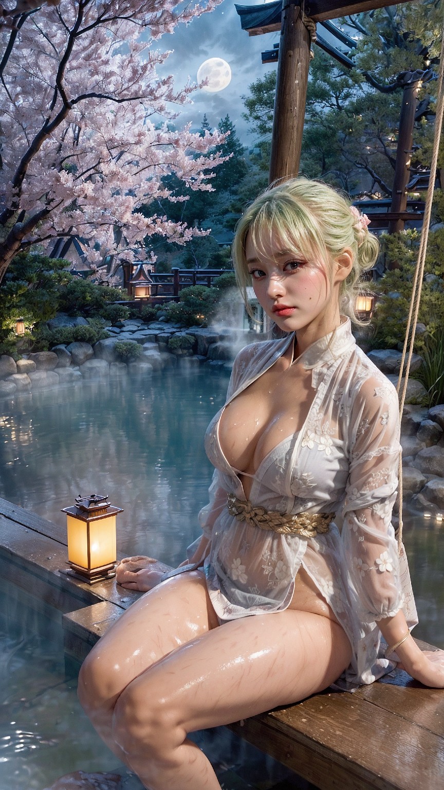 Japanese hot spring lingerie woman1