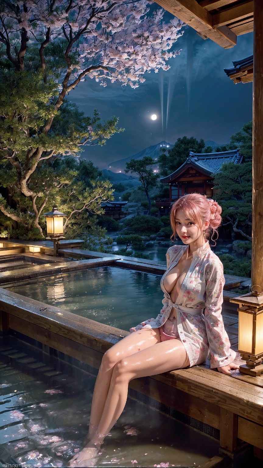 Japanese hot spring lingerie woman1