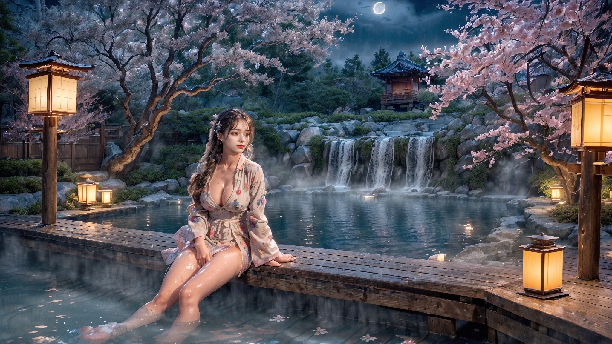 Japanese hot spring lingerie woman1