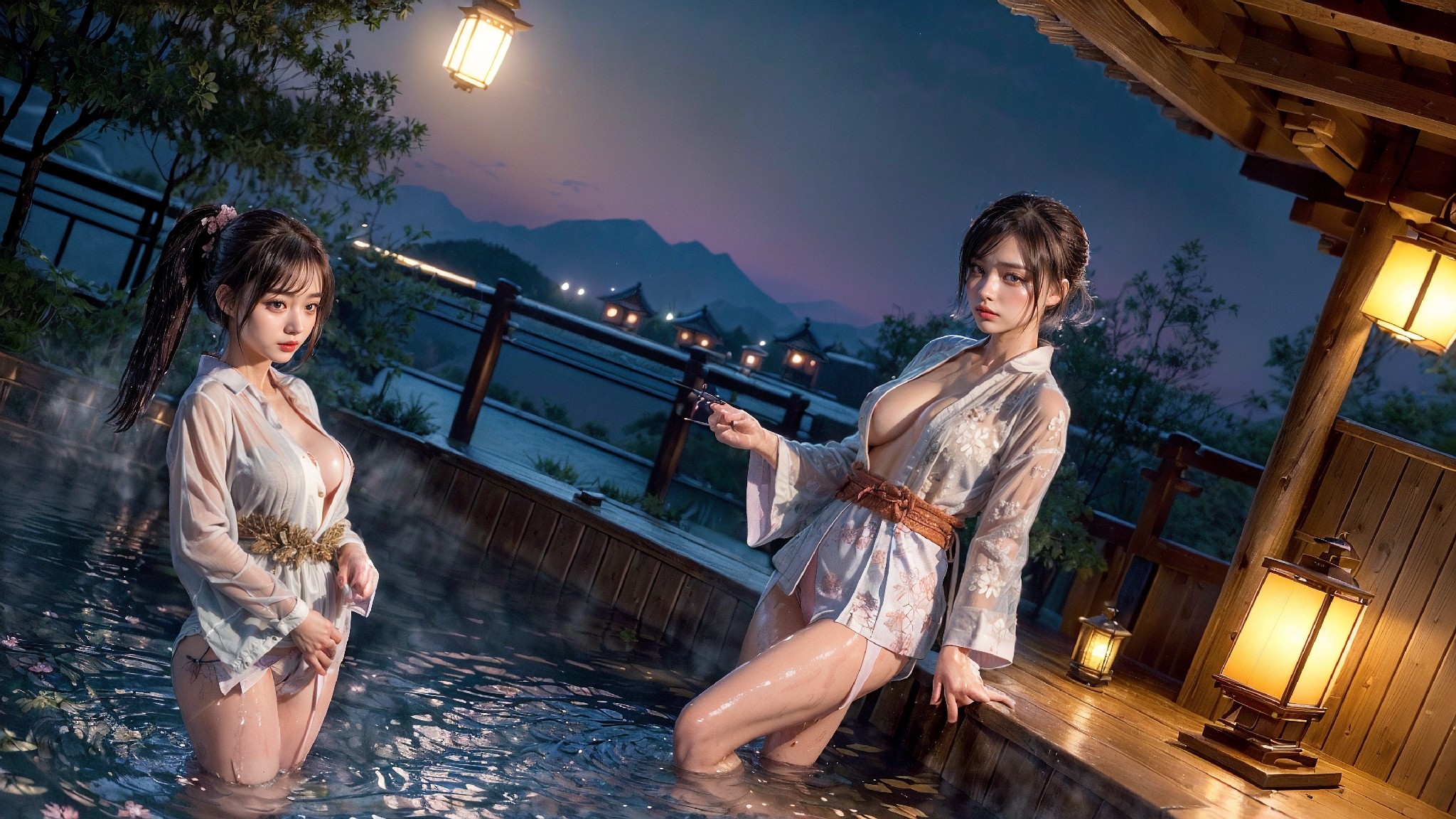 Japanese hot spring lingerie woman1