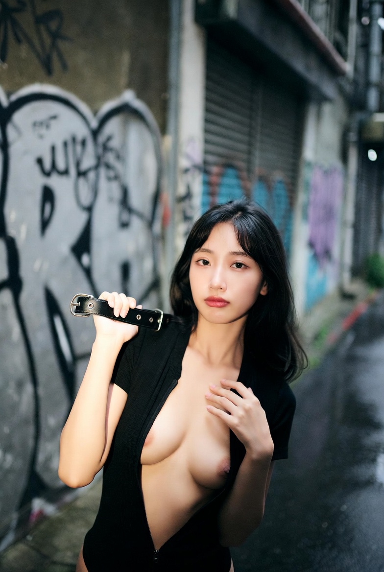 Love you alone in the dark alley, love the shape of your chest