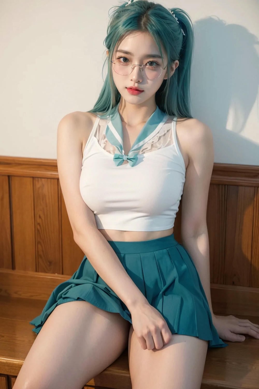 ★Patreon★ AI_Kaori - Long Hair Girl with Young Girl Outfit - Part 3