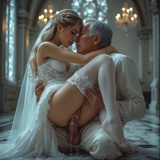 Guests take turns injecting the bride