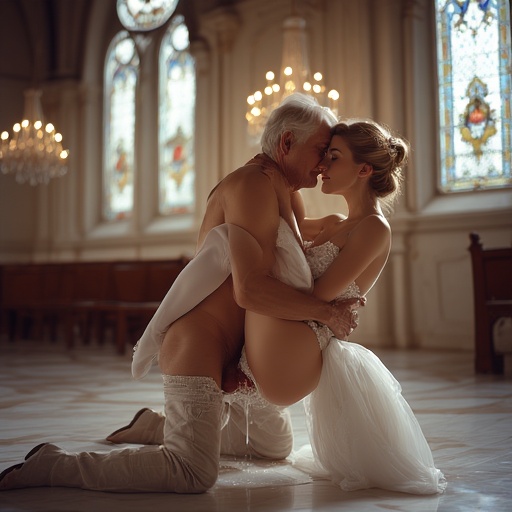 Guests take turns injecting the bride