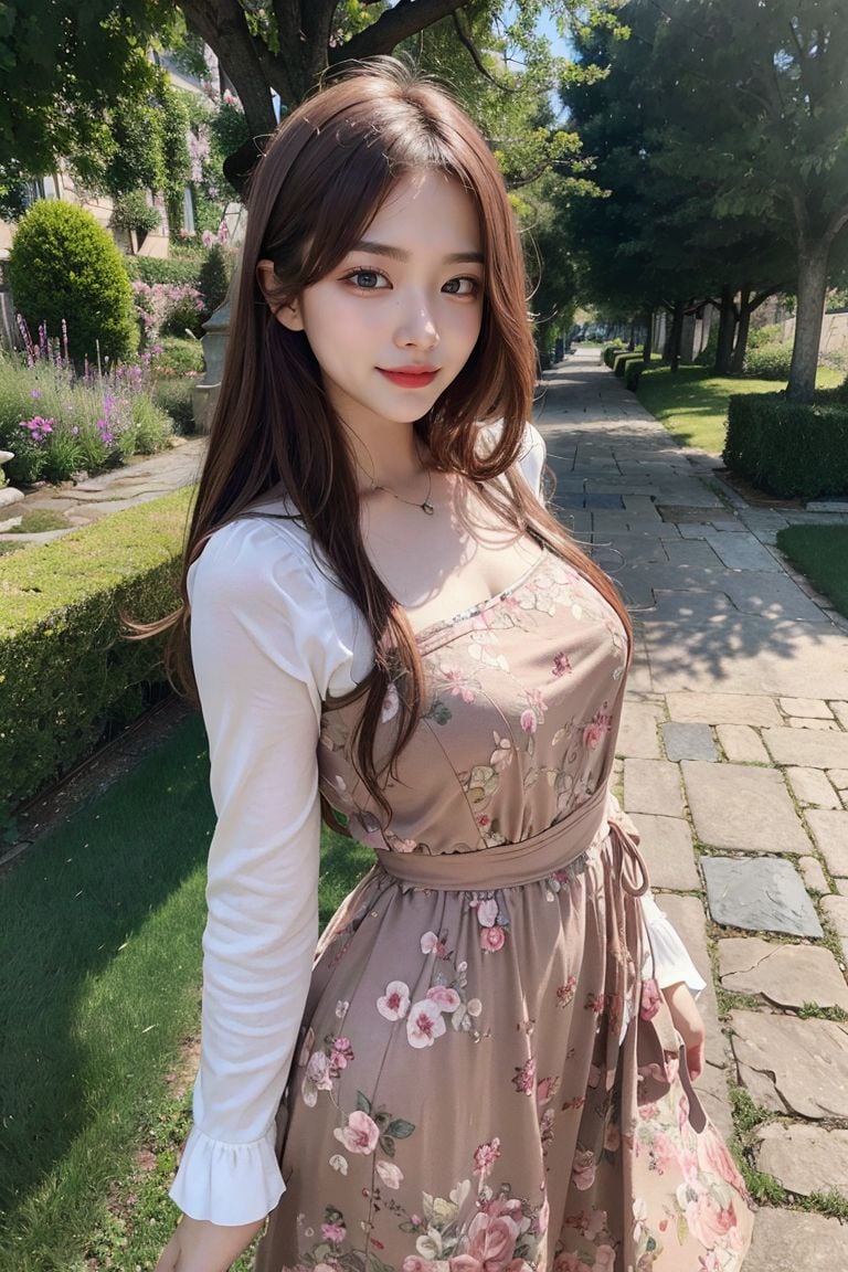 ★Patreon★ AI_Kaori - Outdoor Portrait of Woman in Garden on Sunny Day with