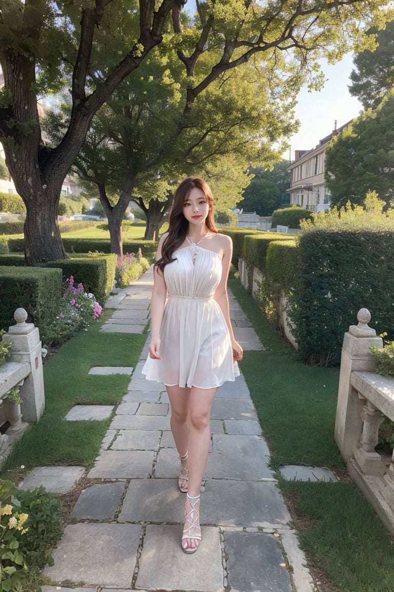 ★Patreon★ AI_Kaori - Outdoor Portrait of Woman in Garden on Sunny Day with