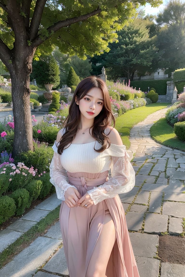 ★Patreon★ AI_Kaori - Outdoor Portrait of Woman in Garden on Sunny Day with