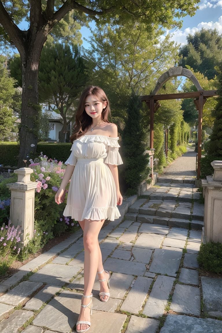 ★Patreon★ AI_Kaori - Outdoor Portrait of Woman in Garden on Sunny Day with