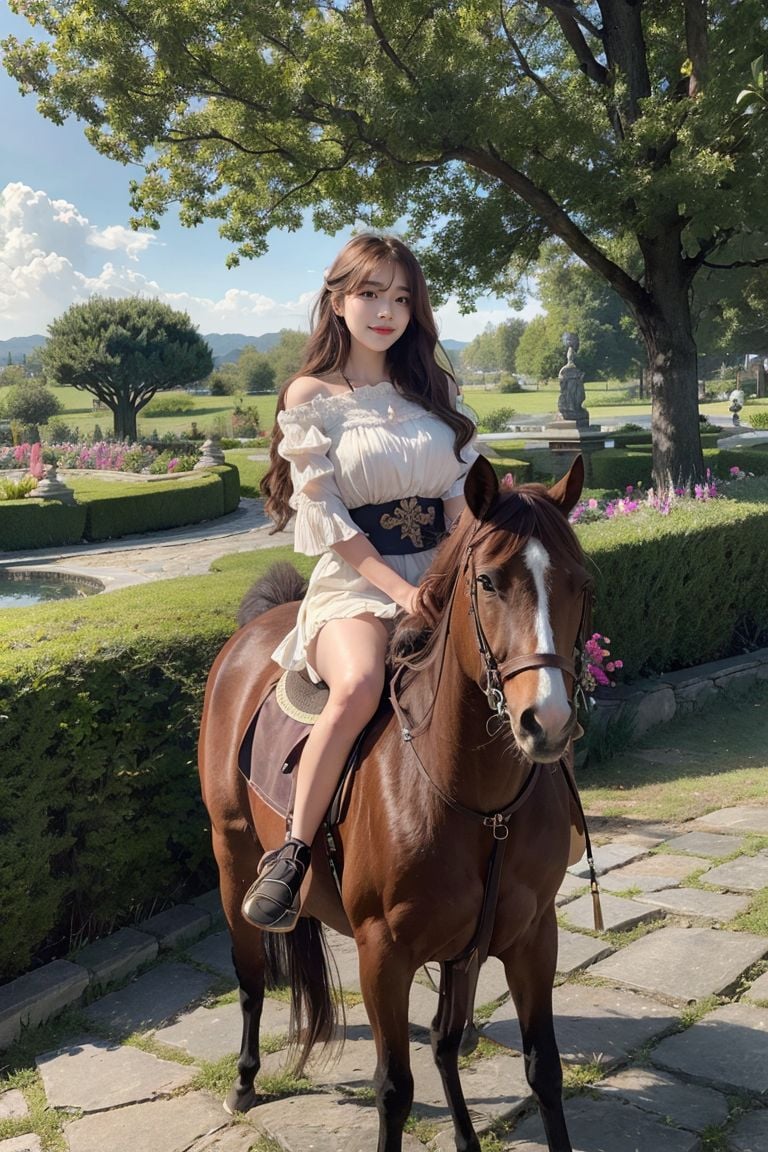 ★Patreon★ AI_Kaori - Outdoor Portrait of Woman in Garden on Sunny Day with