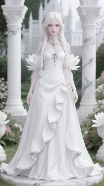 White Gothic Dress