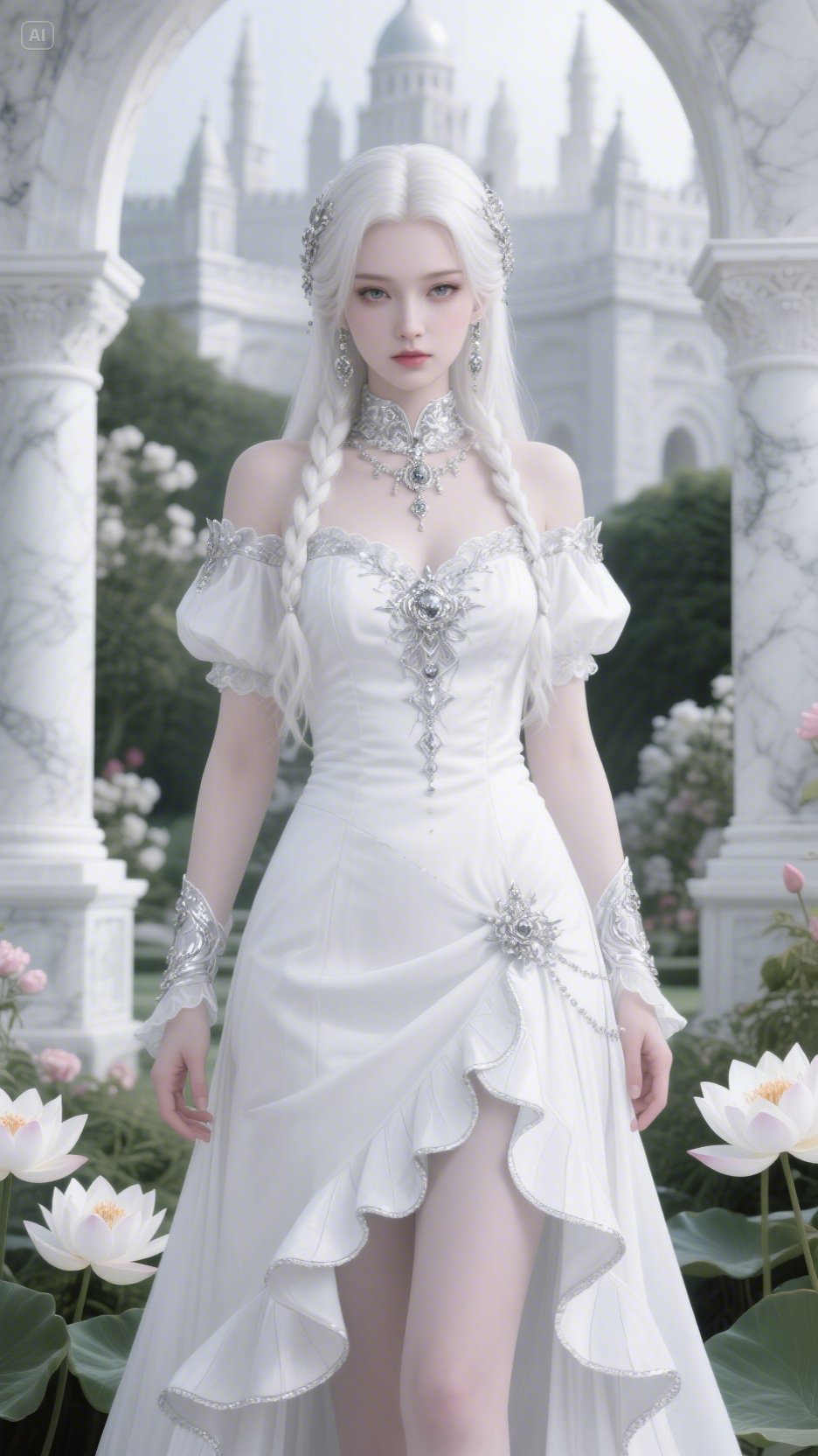 White Gothic Dress
