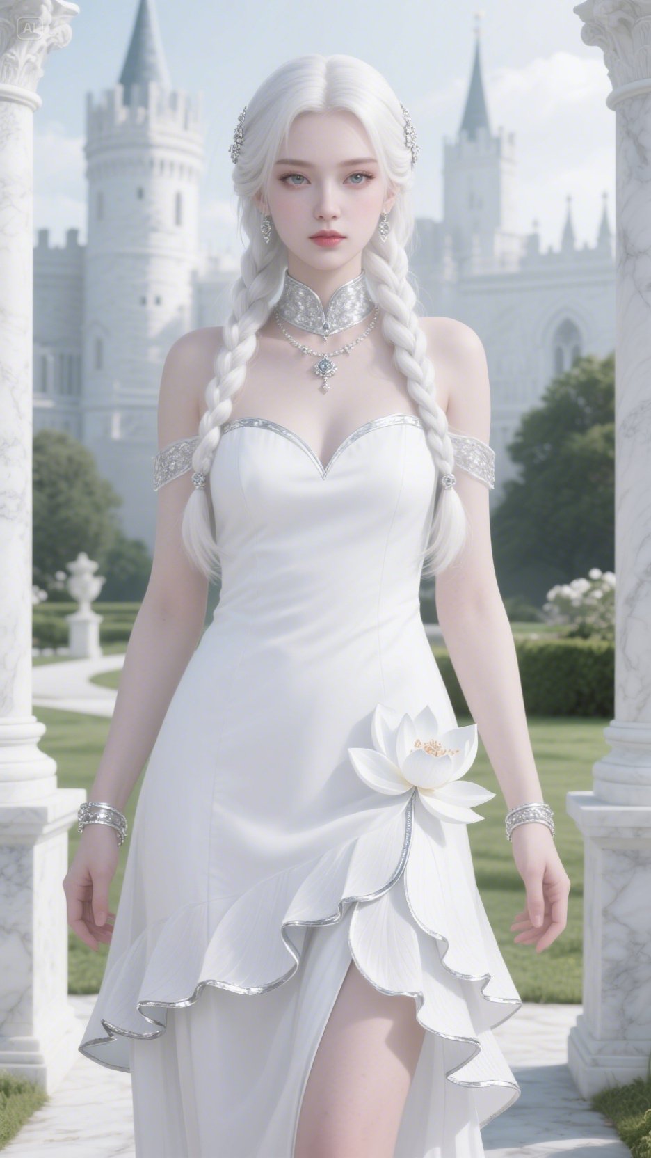 White Gothic Dress