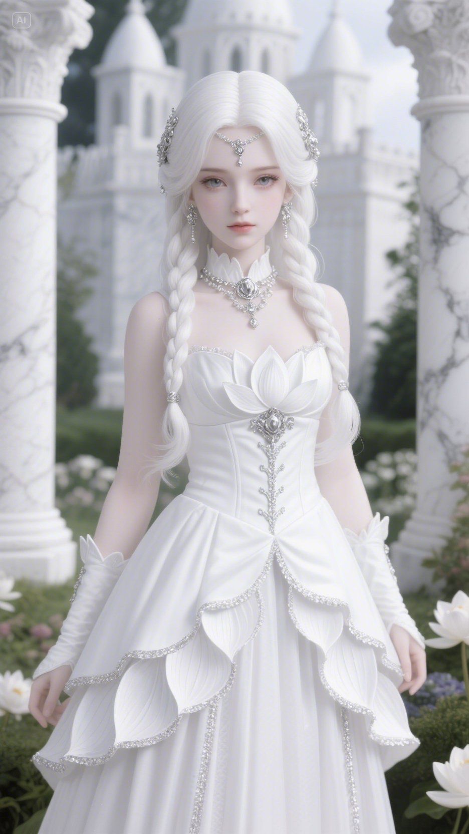 White Gothic Dress
