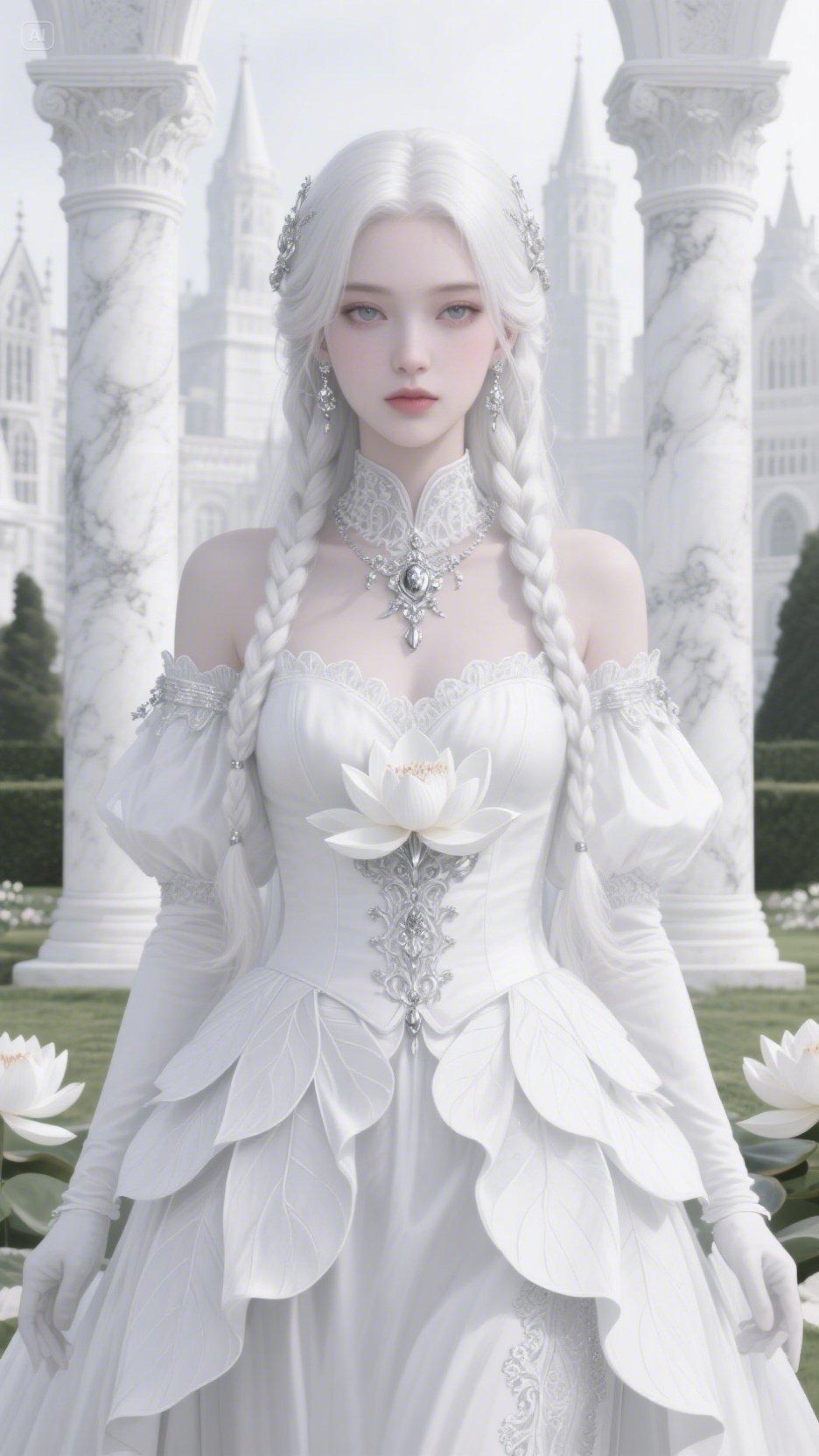 White Gothic Dress