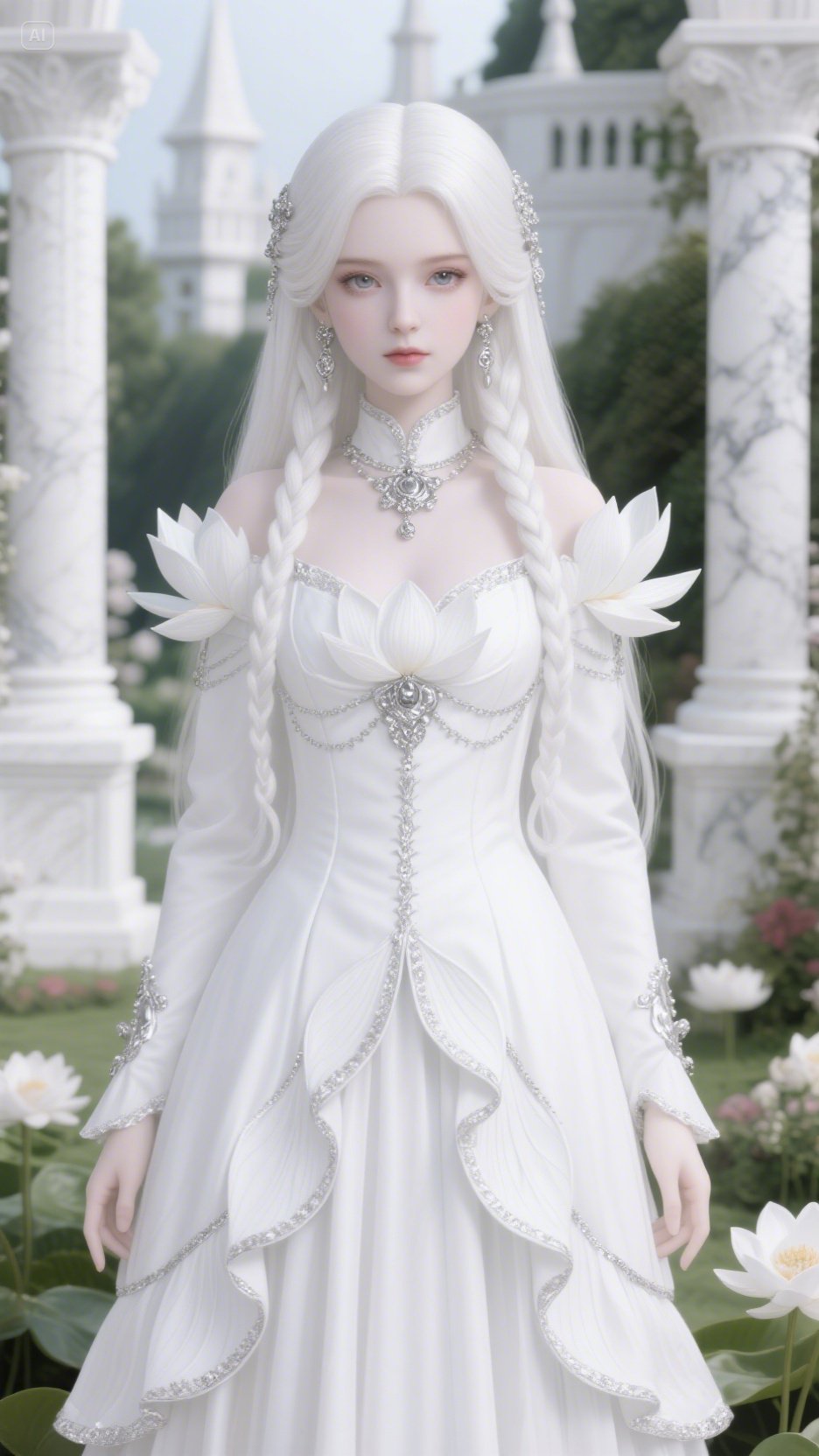 White Gothic Dress