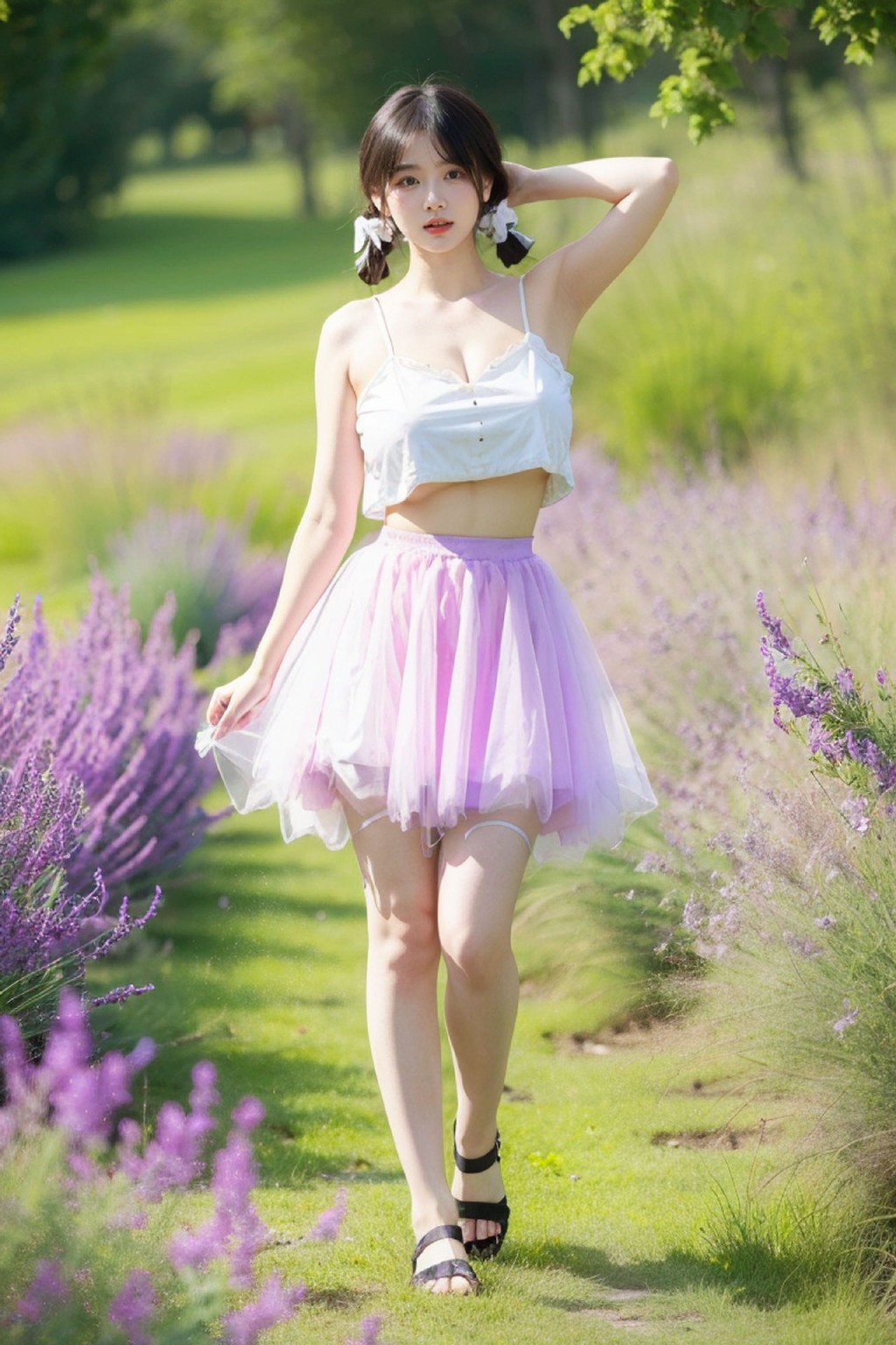 Lilac Dress NSFW