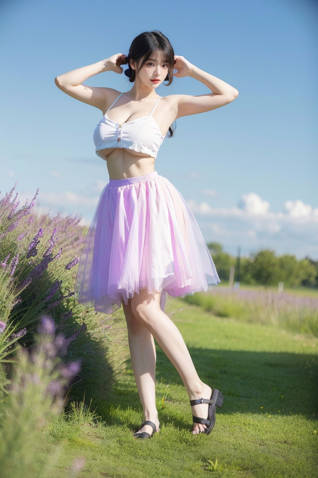 Lilac Dress NSFW