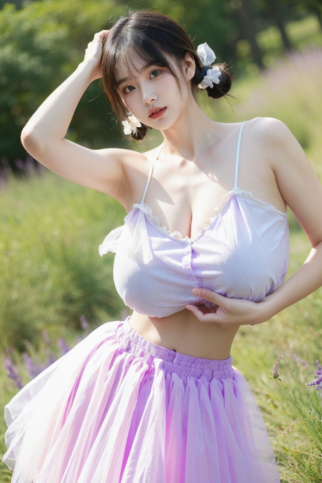 Lilac Dress NSFW
