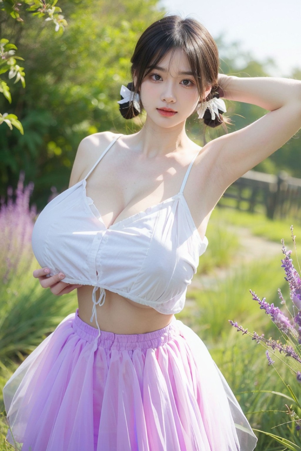 Lilac Dress NSFW