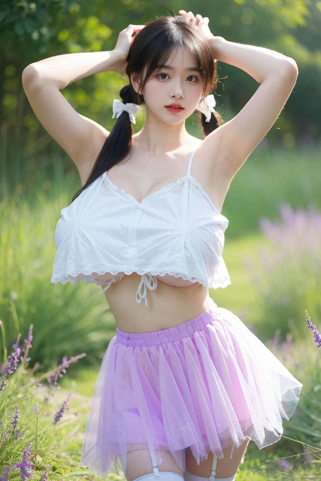 Lilac Dress NSFW