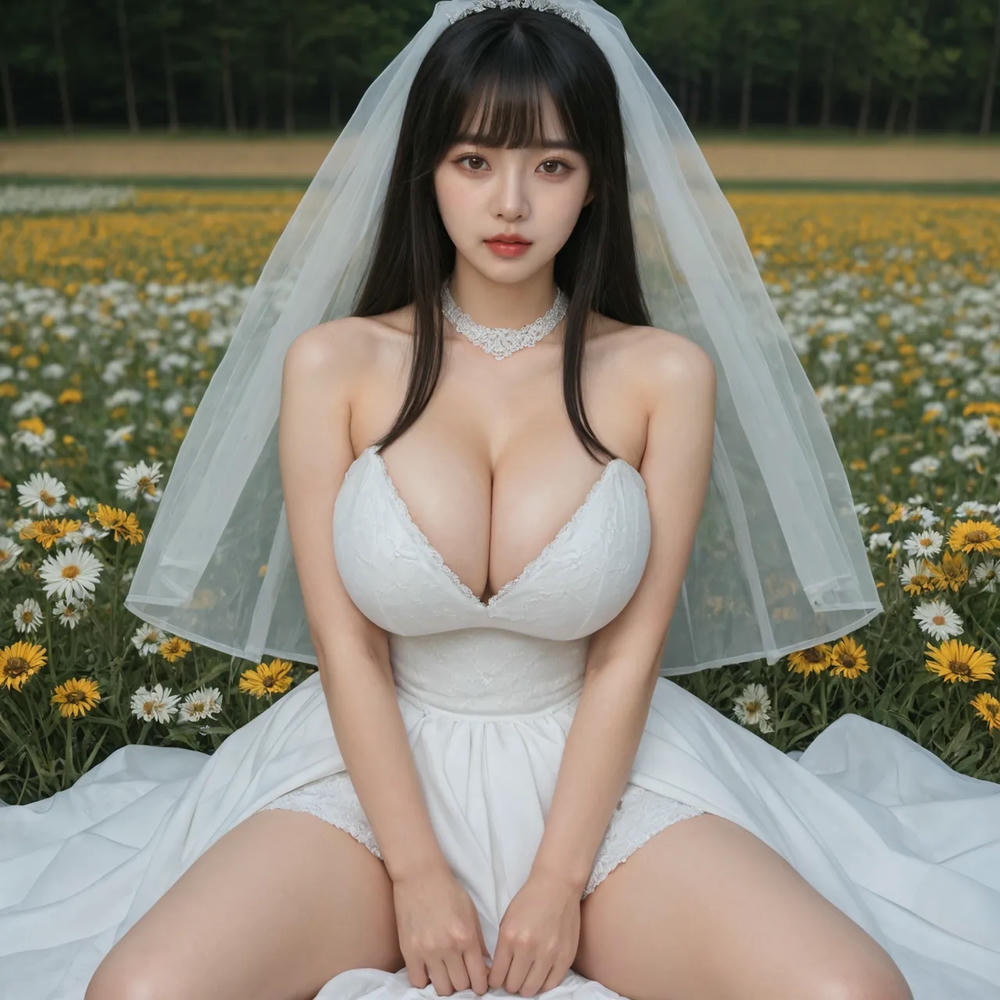 Wedding Gown With Rhinestone Tiara Crown