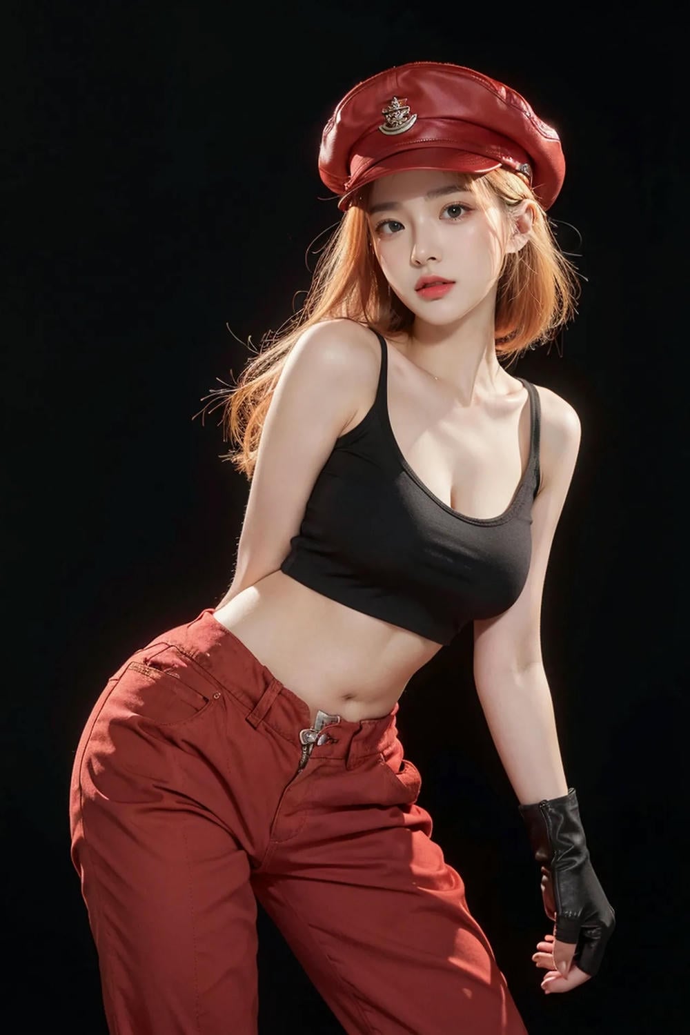 ★Patreon★ AI_Kaori - Stylish Woman in Big Boobs and Red Pants