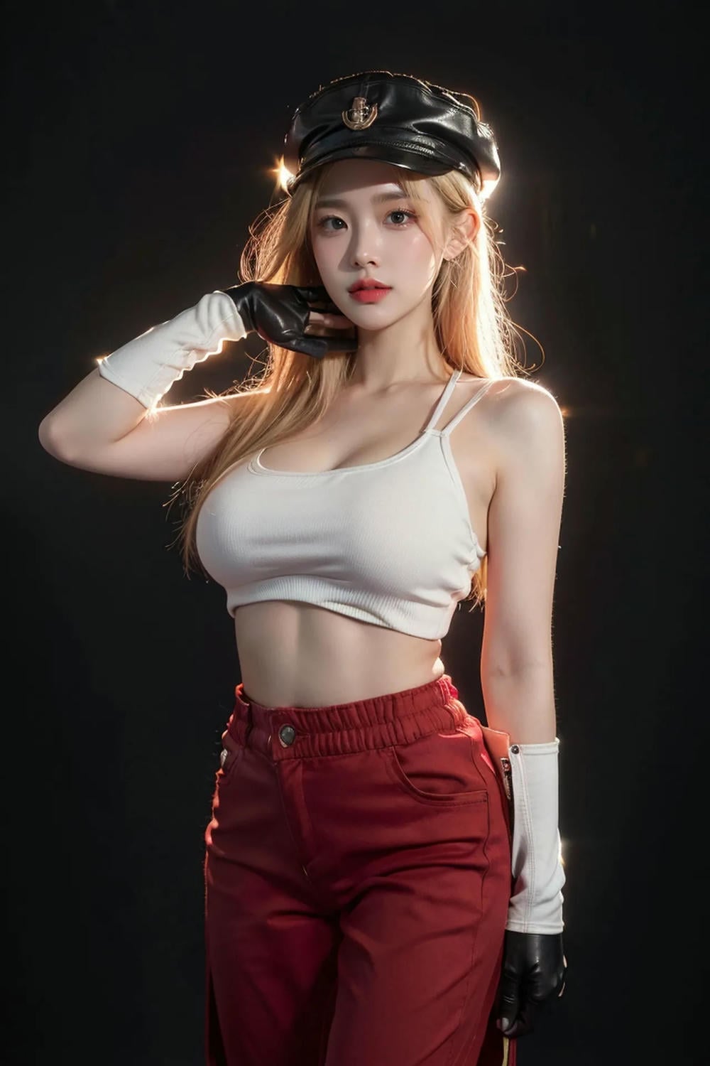 ★Patreon★ AI_Kaori - Stylish Woman in Big Boobs and Red Pants