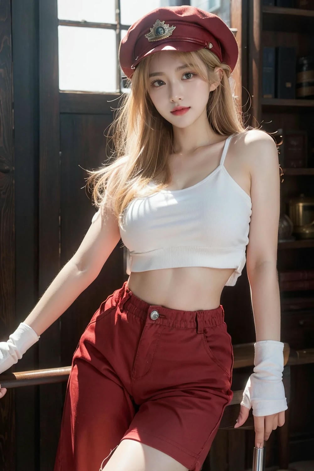 ★Patreon★ AI_Kaori - Stylish Woman in Big Boobs and Red Pants