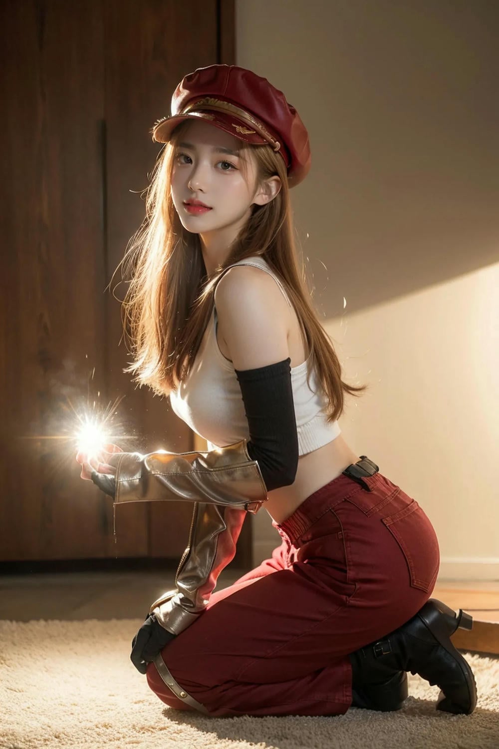★Patreon★ AI_Kaori - Stylish Woman in Big Boobs and Red Pants