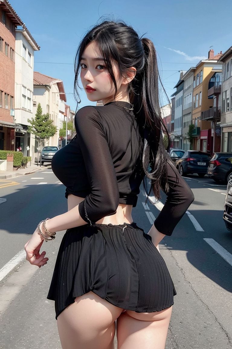 ★Patreon★ AI_Kaori - Stylish Young Woman on City Street Street Style Portrait