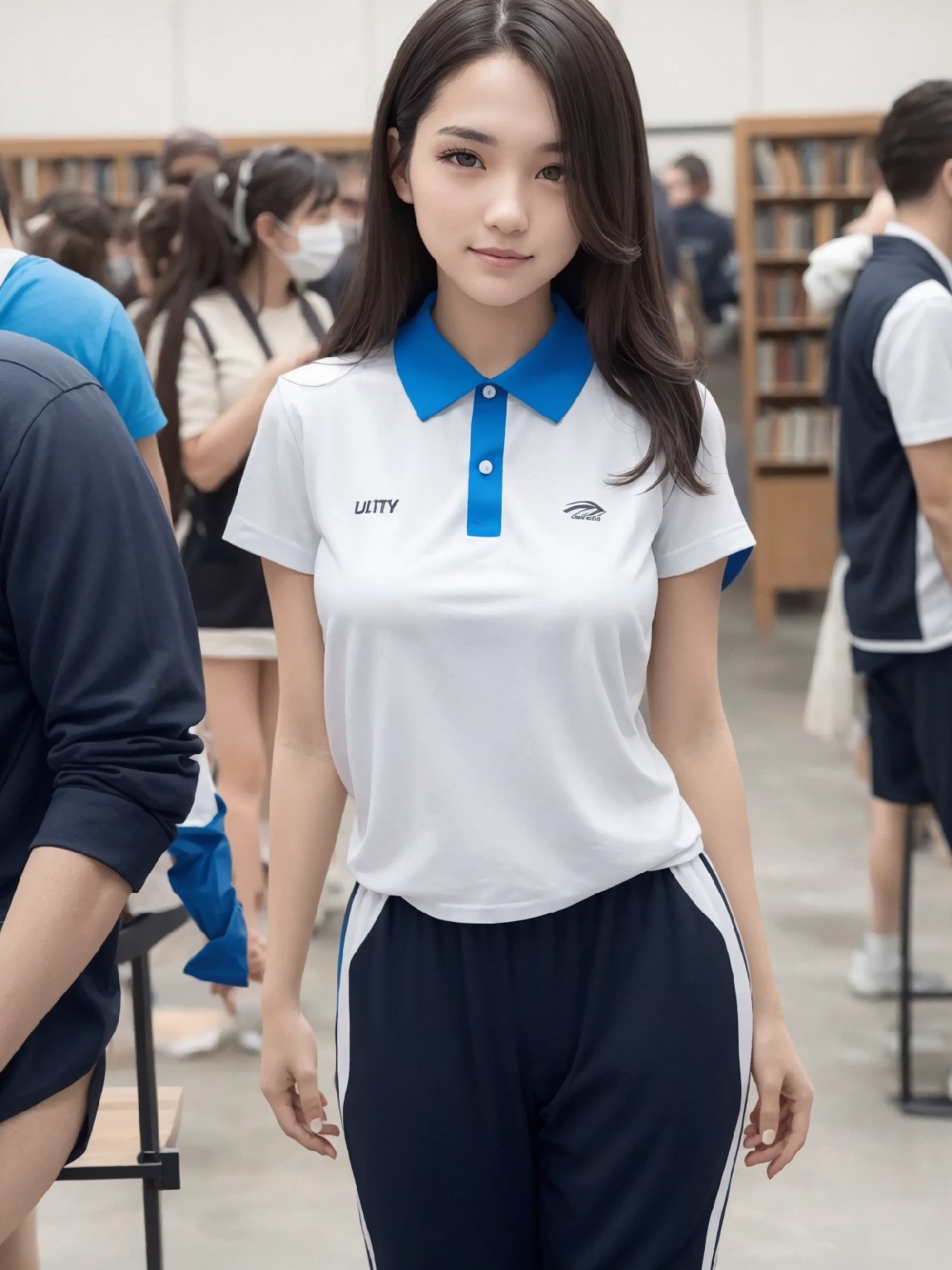 Big Tits JK · Shenzhen School Uniform · Library · Exposed